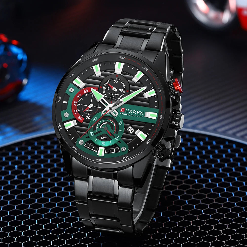 La montre Homme Curren Bleu-Blanc-Rouge©