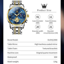 Load image into Gallery viewer, Montre partenaire Olev Moon Face© pour Homme