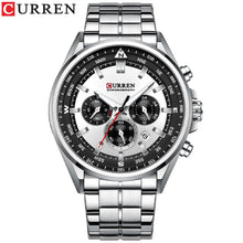 Load image into Gallery viewer, CURREN Men Quartz Wristwatches Luxury Brand Sporty Chronograph Watches with 316 Stainless Steel Luminous Hands Male Clock Black - Montres Curren Paris©