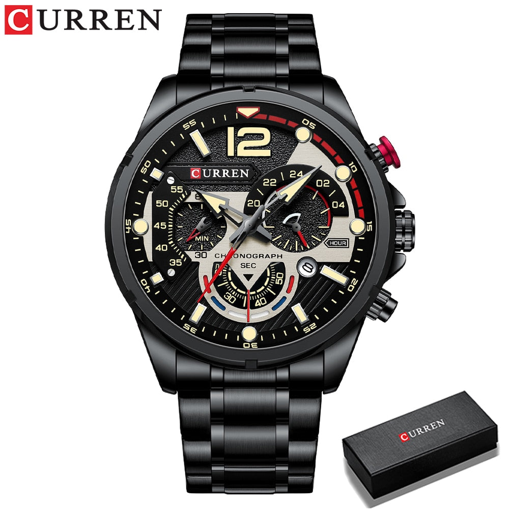 La montre pour Homme Curren Tapis Vert© - Montres Curren Paris©