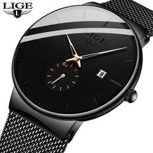 Load image into Gallery viewer, Montre partenaire Lige Black Lines© pour Homme