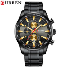 Load image into Gallery viewer, CURREN Man Watches Luxury Sporty Chronograph Wristwatches for Men Quartz Stainless Steel Band Clock Luminous Hands - Montres Curren Paris©