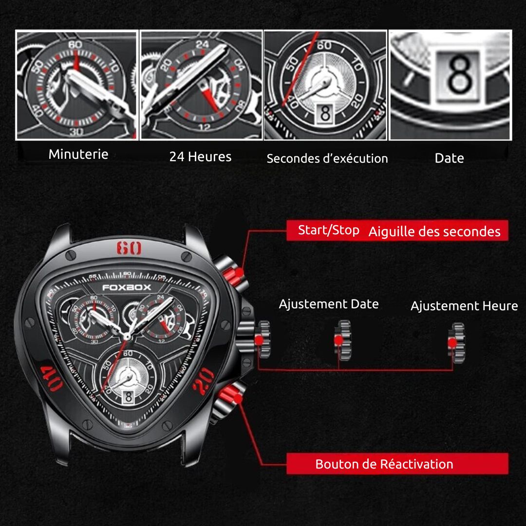 Montre partenaire Racing Vertex© pour Homme