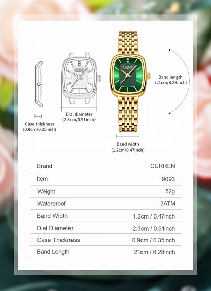 Rose gold ladies quartz watch