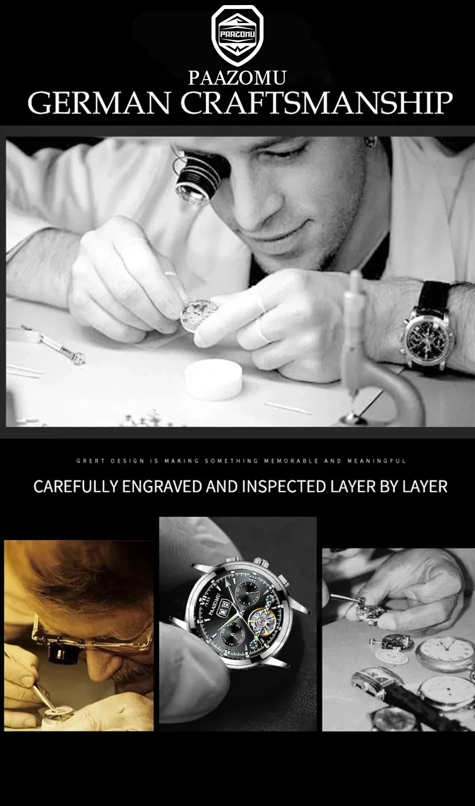 Montre partenaire Paz© pour Homme
