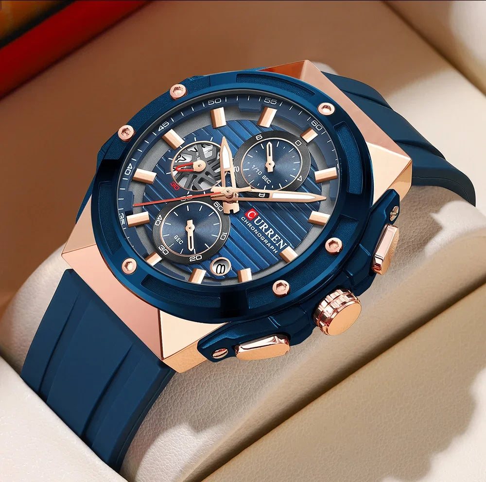 La montre Homme Curren Hexagone©