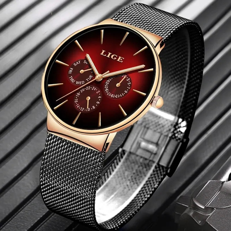 Montre partenaire Lige Black-Style© pour Homme