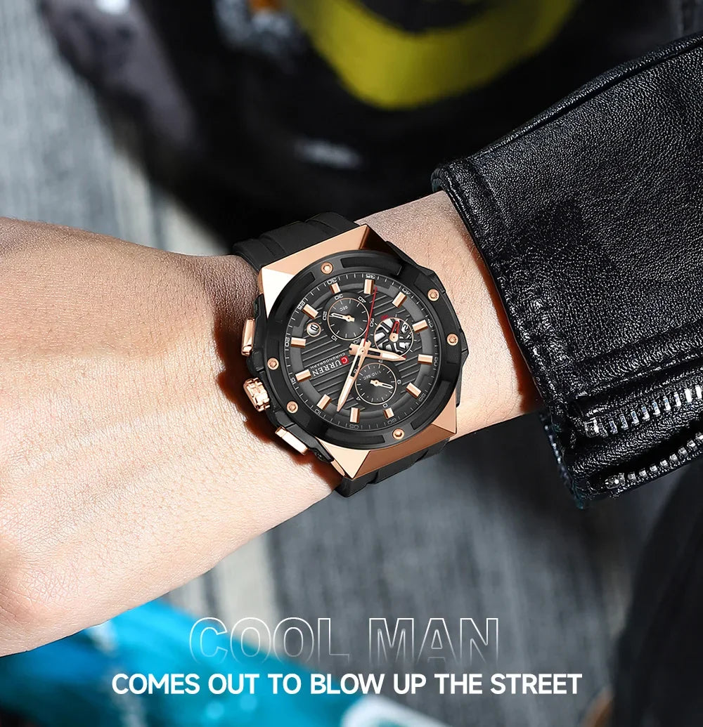 La montre Homme Curren Hexagone©