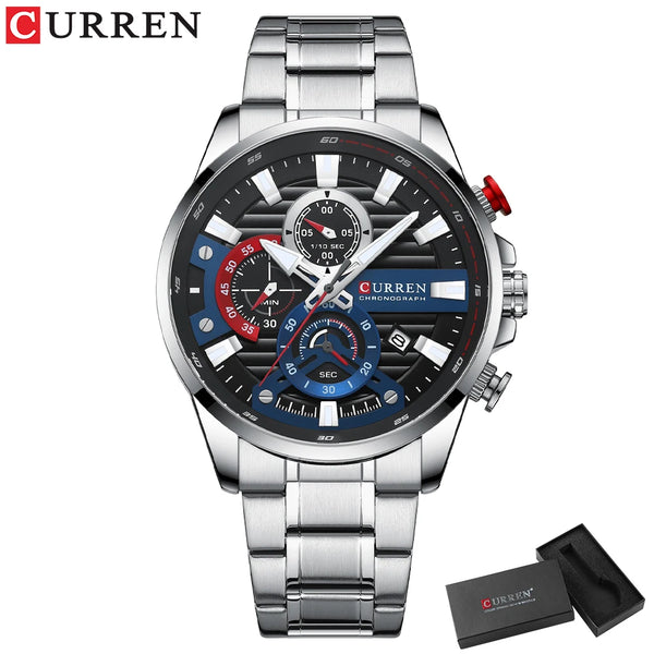 La montre Homme Curren Bleu-Blanc-Rouge©