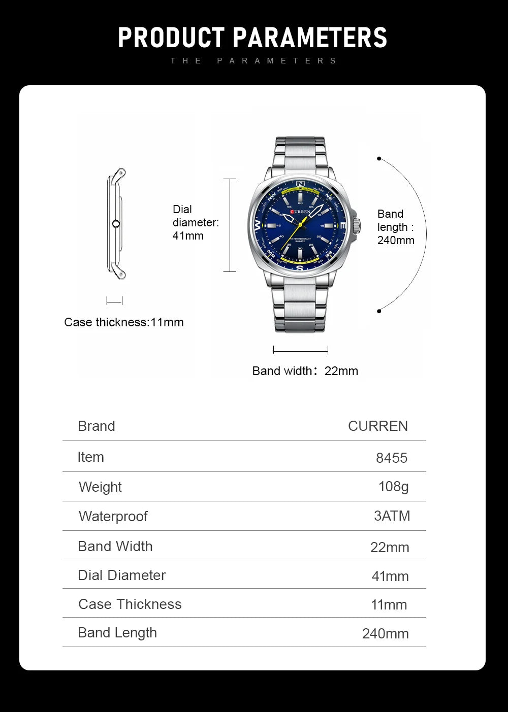 La montre Homme Curren Robocop©