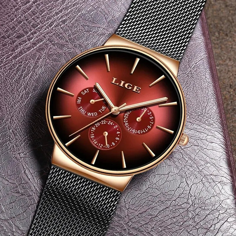 Montre partenaire Lige Black-Style© pour Homme