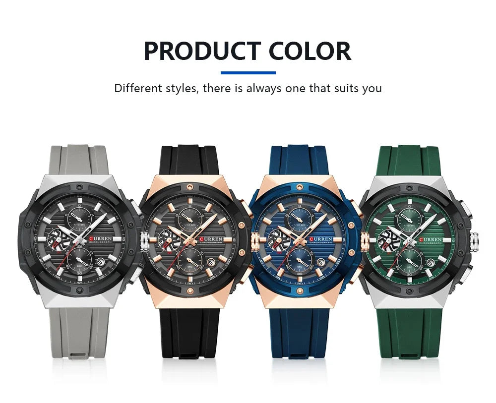 La montre Homme Curren Hexagone©