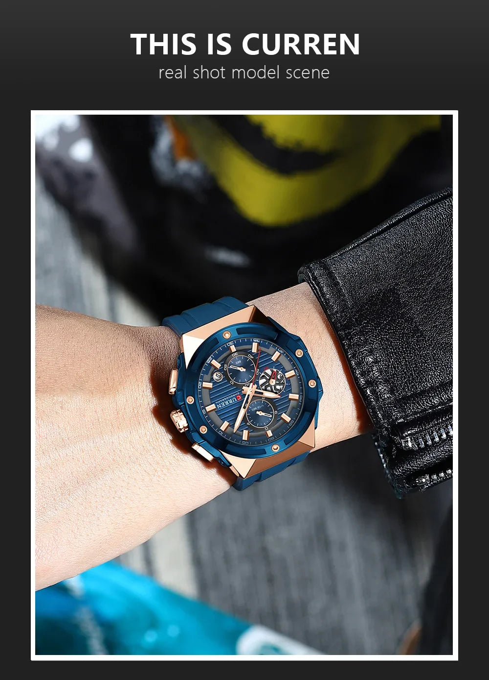 La montre Homme Curren Hexagone©