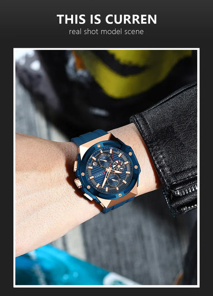 La montre Homme Curren Hexagone©
