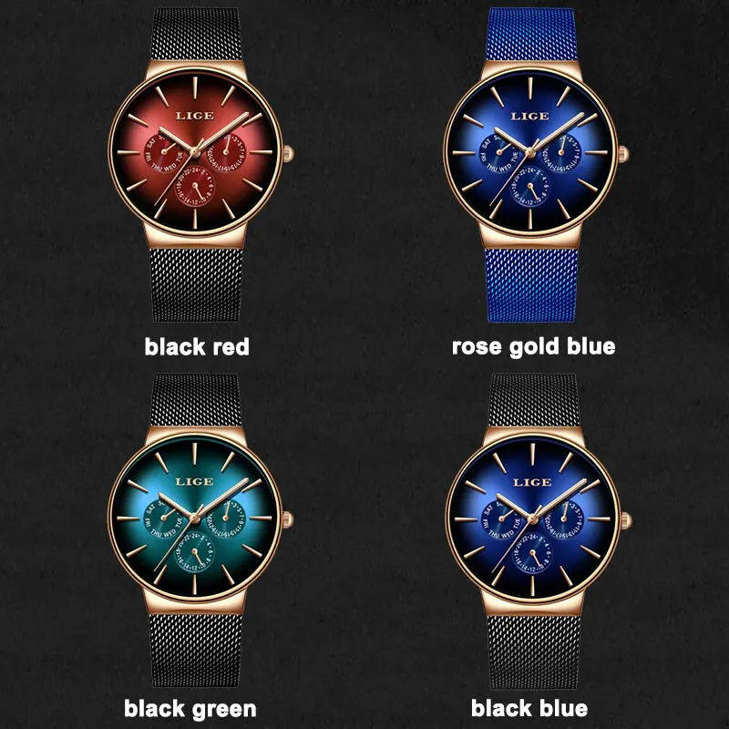 Montre partenaire Lige Black-Style© pour Homme