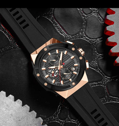 La montre Homme Curren Hexagone©