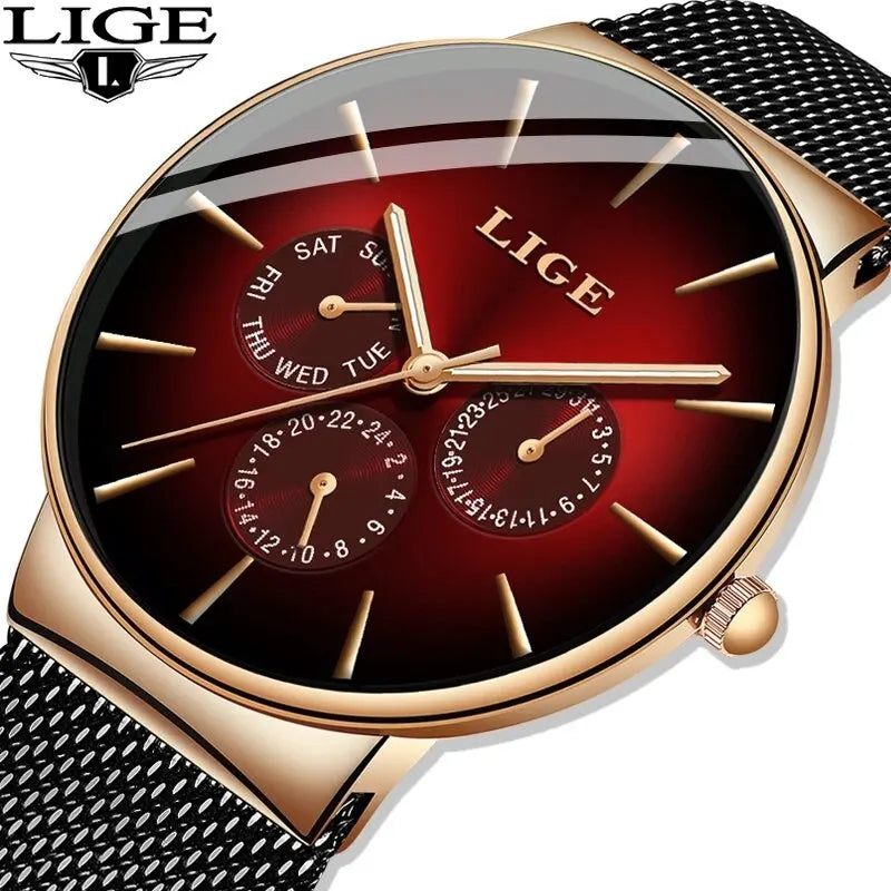 Montre partenaire Lige Black-Style© pour Homme