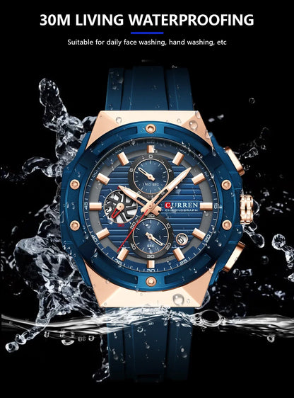 La montre Homme Curren Hexagone©