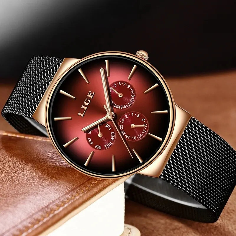 Montre partenaire Lige Black-Style© pour Homme