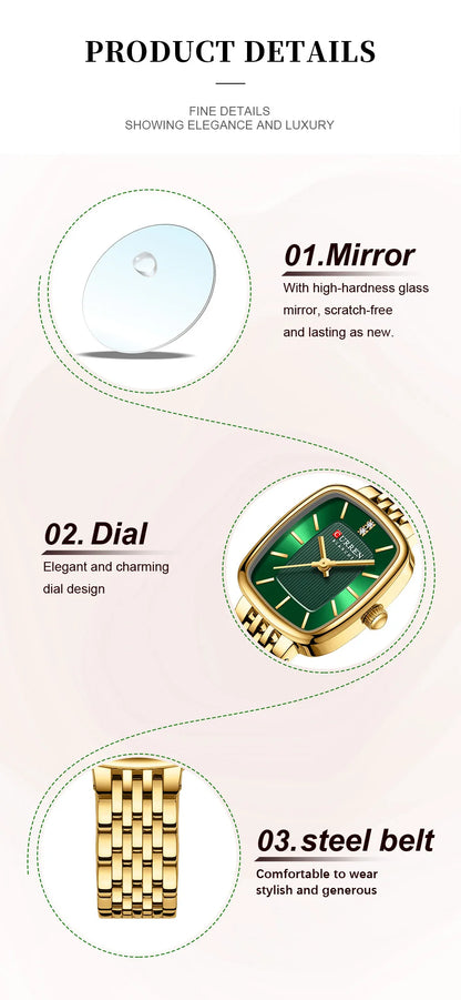 Stylish feminine wristwatch