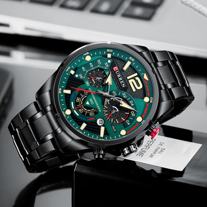 La montre pour Homme Curren Tapis Vert© - Montres Curren Paris©