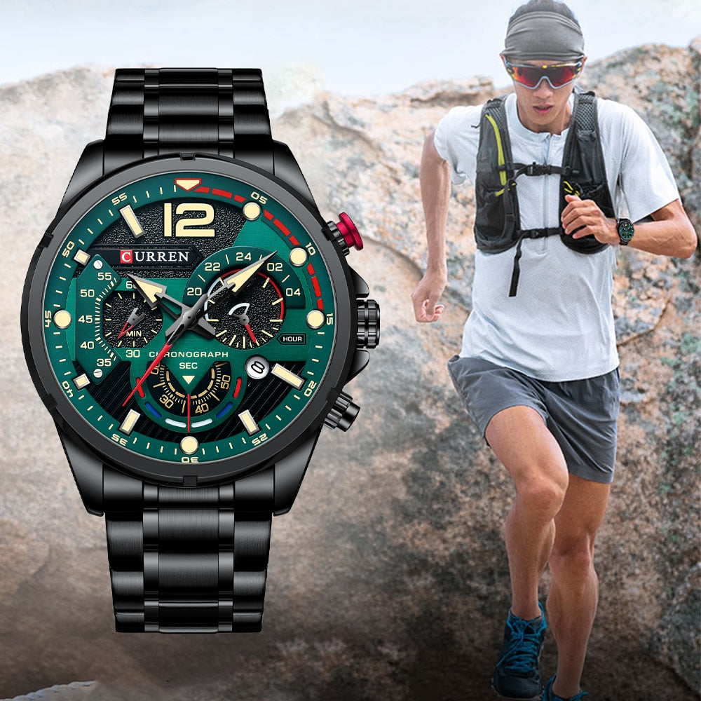 La montre pour Homme Curren Tapis Vert© - Montres Curren Paris©