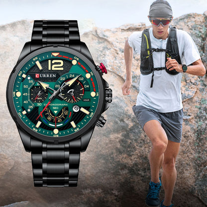 La montre pour Homme Curren Tapis Vert© - Montres Curren Paris©