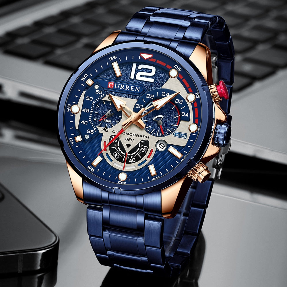 La montre pour Homme Curren Tapis Vert© - Montres Curren Paris©