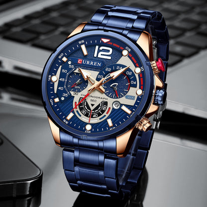 La montre pour Homme Curren Tapis Vert© - Montres Curren Paris©