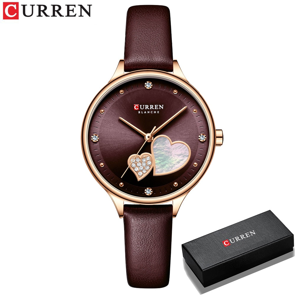 The Curren Women s Watch Un Coeur en Or Montres Curren Officiel