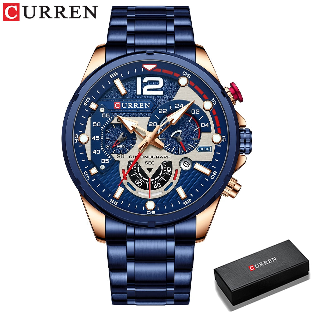 La montre pour Homme Curren Tapis Vert© - Montres Curren Paris©