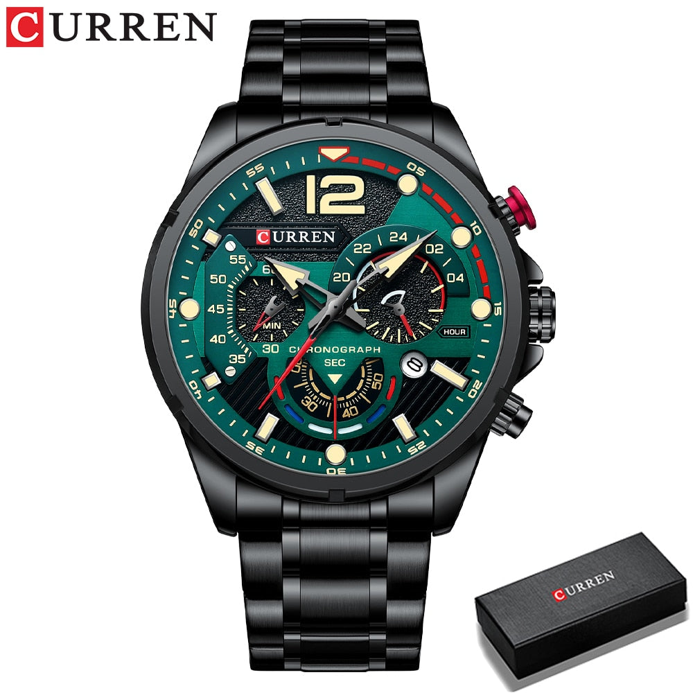La montre pour Homme Curren Tapis Vert© - Montres Curren Paris©