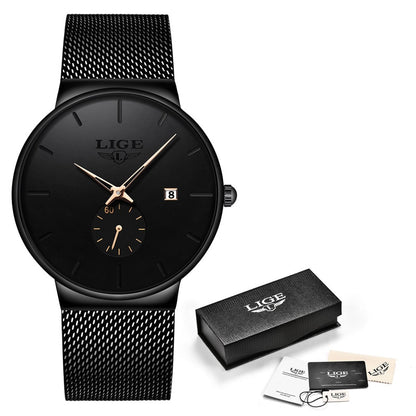 Montre partenaire Lige Black Lines© pour Homme