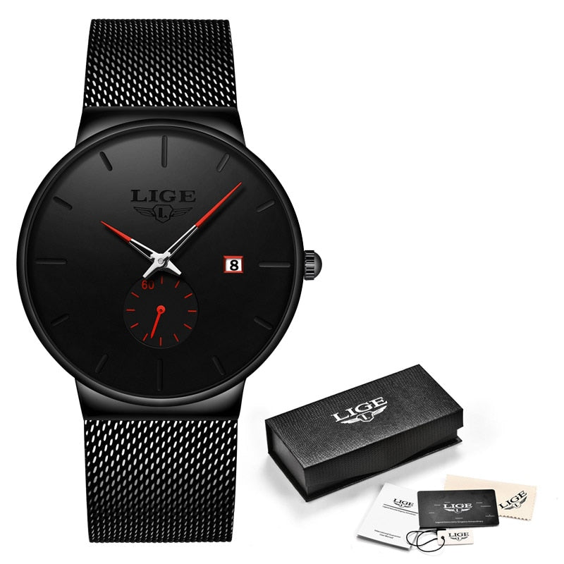 Montre partenaire Lige Black Lines© pour Homme