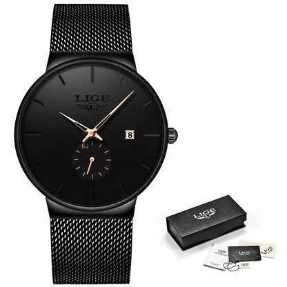 Montre partenaire Lige Black Lines© pour Homme