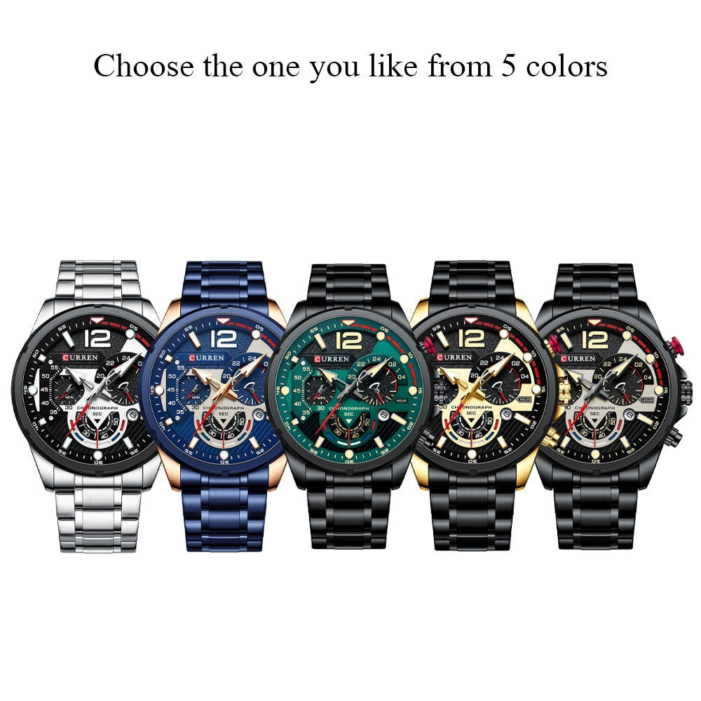 La montre pour Homme Curren Tapis Vert© - Montres Curren Paris©