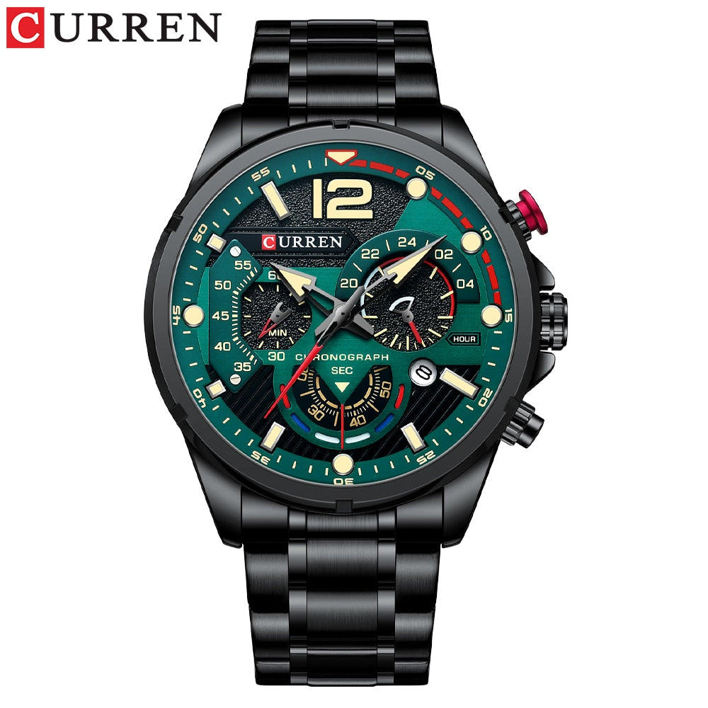 La montre pour Homme Curren Tapis Vert© - Montres Curren Paris©